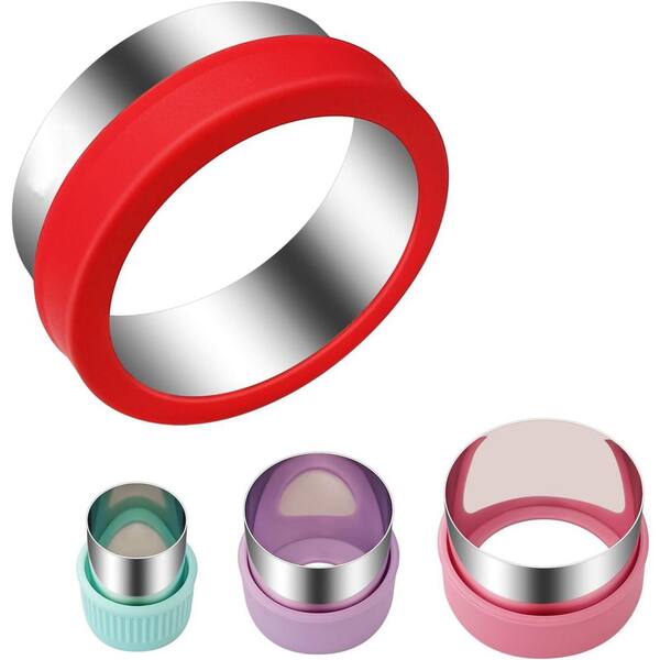 Freyamall 12 Pack Ronde Koekje Koekje Snijder Set, RVS Cirkel Cake Gebak Donut Doughnut Cutter Bakken Fondant Metalen Mallen