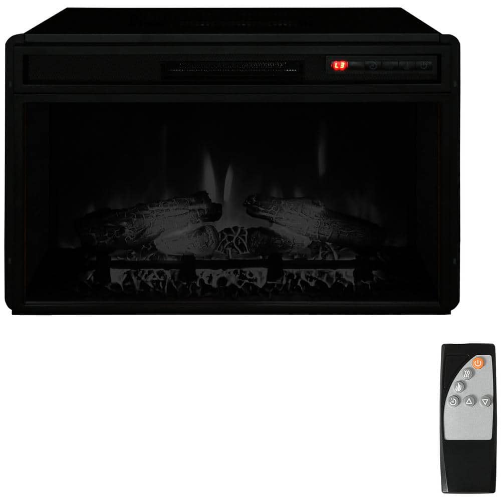 27 in. Electric Recessed Cabinet Infrared Quartz Space Heater, Overheat Saf