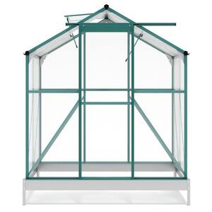 6.2 ft. W x 4.3 ft.D. Outdoor Patio Greenhouse with 2 Windows and Base
