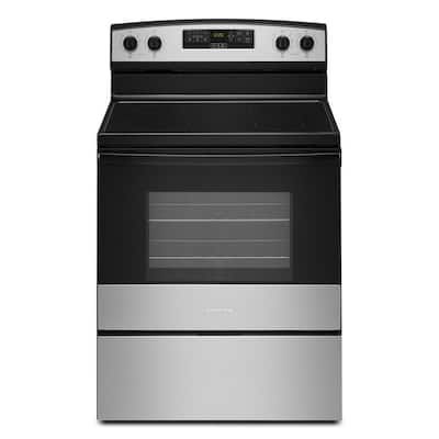 30 in. 4 Burner Element Freestanding Electric Range in Stainless Steel