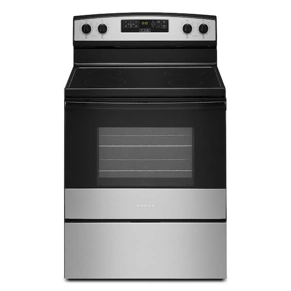 30 in. 4 Burner Element Freestanding Electric Range in Stainless Steel