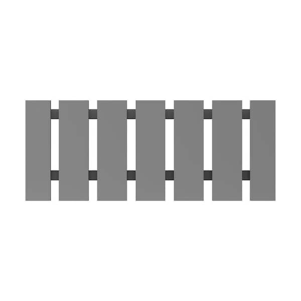 30 in. W x 11.9 in. D x 1.5 in. H in Light Grey Shaker Flex Kitchen Cabinet Shelving Wall Glass Holder