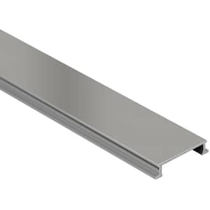 Designline Satin Nickel Anodized Aluminum 1/4 in. x 8 ft. 2-1/2 in. Metal Border Tile Edging Trim