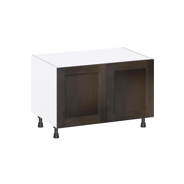 Georgetown 36 in. W x 24 in. D x 24.5 in. H Assembled Apron Front Sink Base Kitchen Cabinet in Chestnut