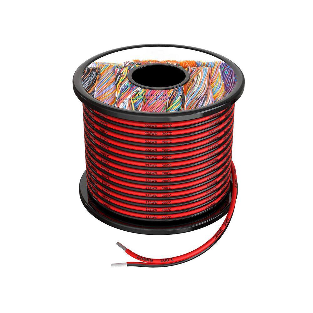 200 ft 22 Gauge /2 Conductor Stranded Grounded Landscape Lighting Wire, Parallel Silicone Electrical Wire Roll price history on PriceWatchPro