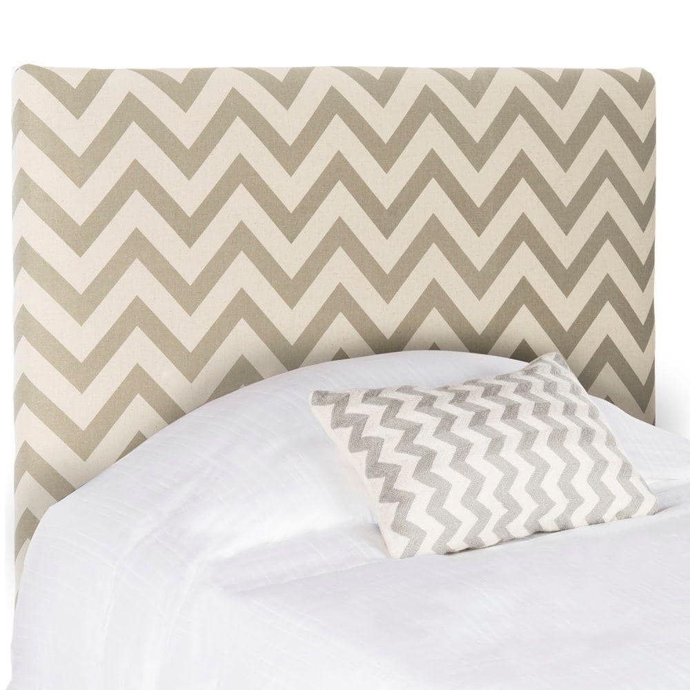 Reviews for SAFAVIEH Ziggy Gray/White Twin Upholstered Headboard Pg 1