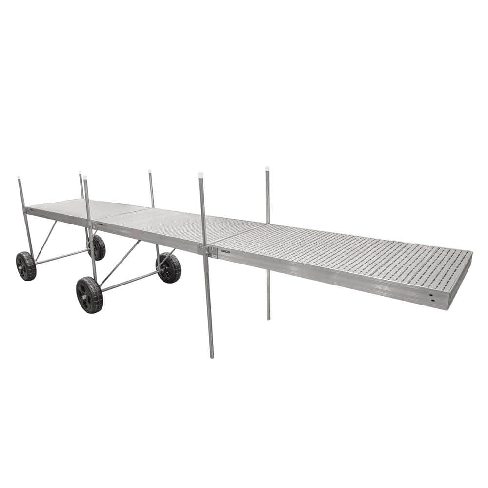 Tommy Docks 24 Ft Roll In Dock Straight System With Aluminum Frame And Titan Decking Td 50755 0382