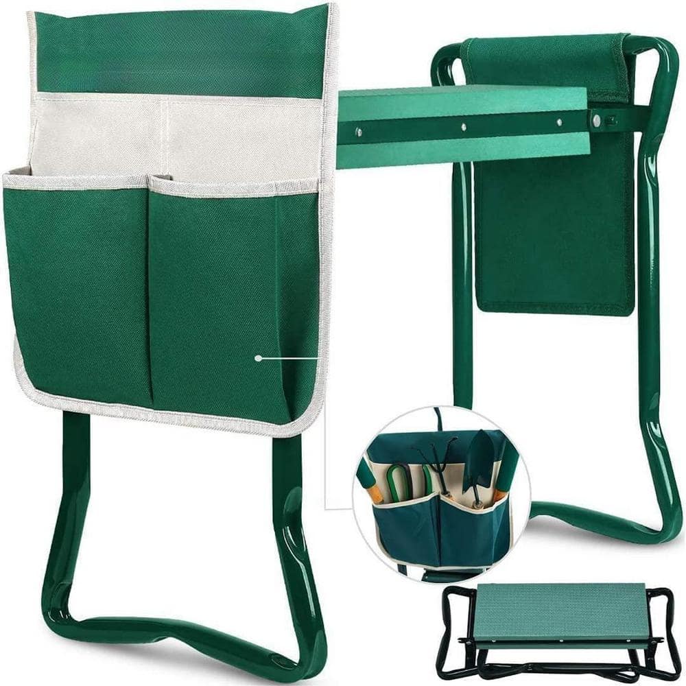 Garden Kneeler and Seat, Foldable Garden Stool Heavy-Duty Gardening Bench