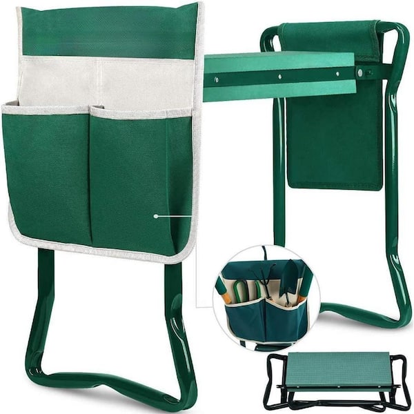 Cubilan Garden Kneeler and Seat, Foldable Garden Stool Heavy-Duty Gardening Bench