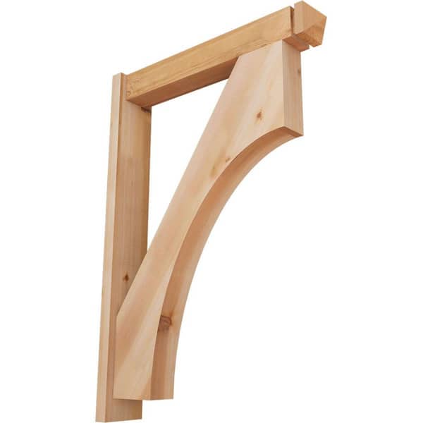 Ekena Millwork 6 in. x 42 in. x 30 in. Westlake Arts and Crafts Smooth Western Red Cedar Outlooker