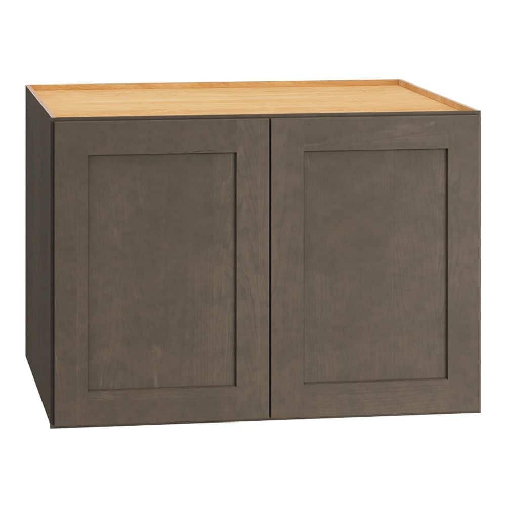 QuickShip Cottage 30 in. W x 24 in. D x 21 in. H Assembled Plywood Shaker Wall Kitchen Cabinet in Fieldstone price history on PriceWatchPro