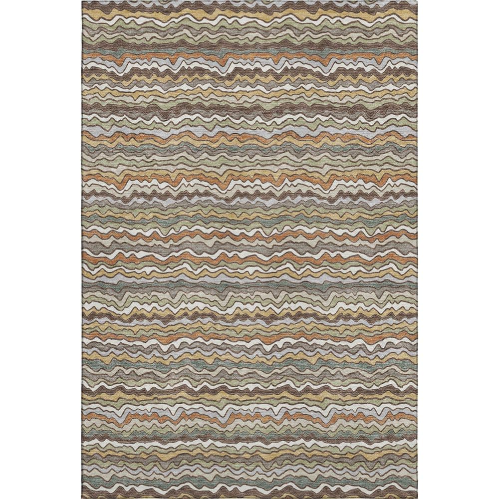 Mayfield Premium Machine Washable Abstract AMF2436 Taupe 9 ft. x 12 ft. Area Rug price history on PriceWatchPro