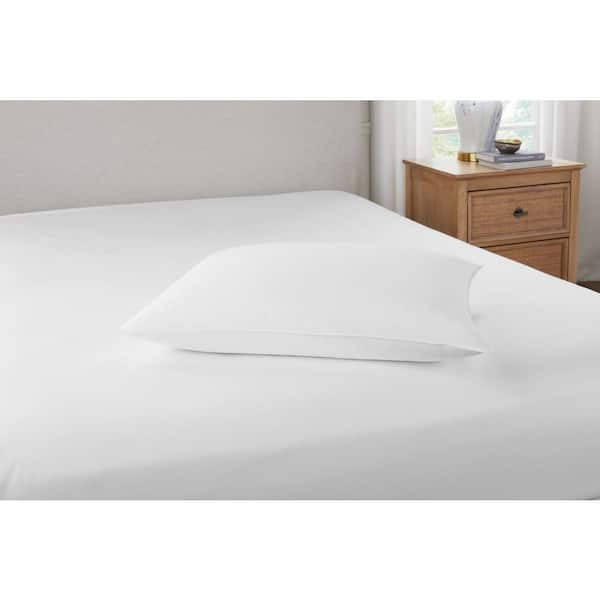 Carpenter Dual Layered Comfort Pillow | Extra-Firm Support, Size: King 20x36x6, White