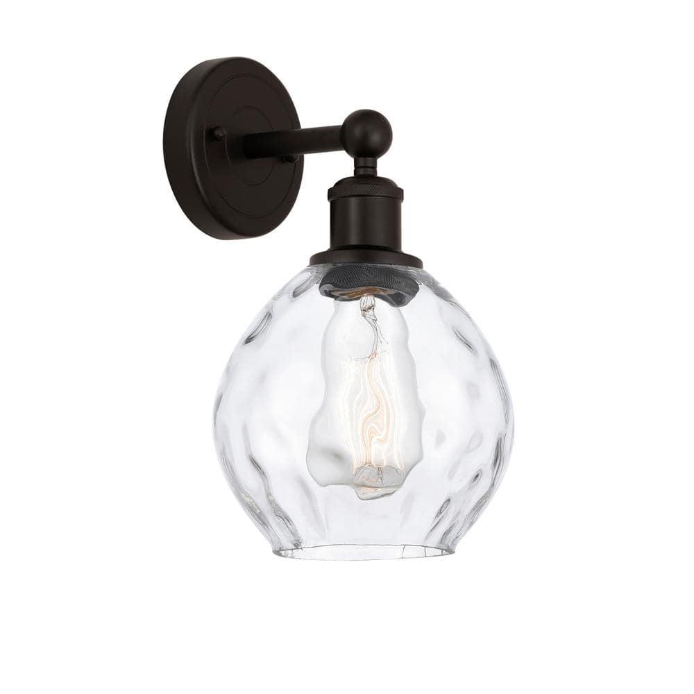 Waverly 1-Light Oil Rubbed Bronze, Clear Wall Sconce with Clear Glass Shade price history on PriceWatchPro