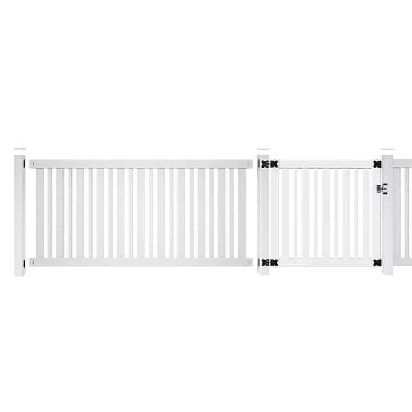 Lafayette 4-ft H x 8-ft W Black Steel Decorative Fence Panel