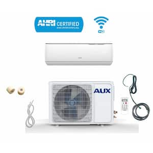 12,000 BTU 1-Ton Ductless Mini Split Air Conditioner with Heat Pump Wi-Fi 230-Volt