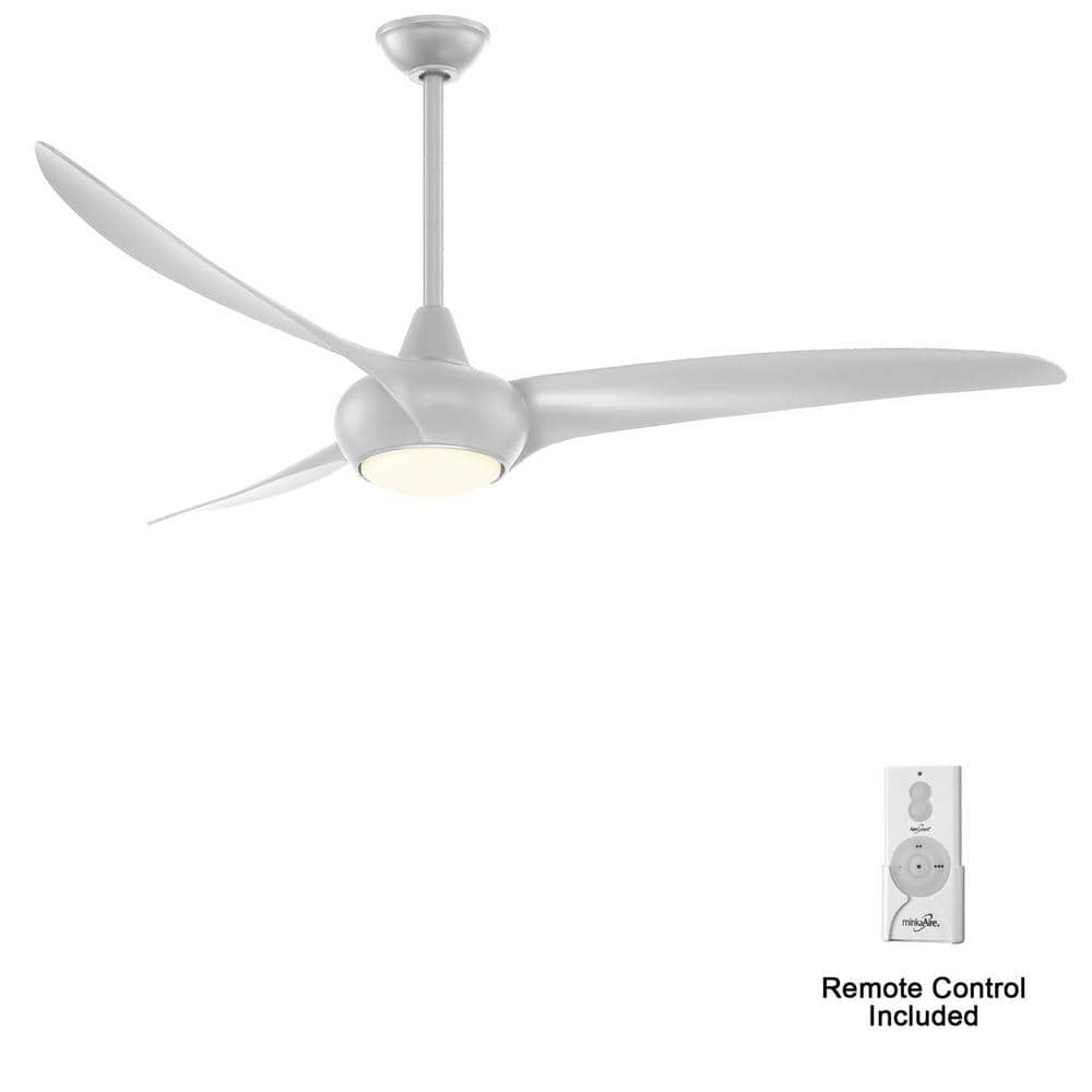 Light Wave 65 in. Integrated LED Indoor Silver Ceiling Fan with Light and Remote Control price history on PriceWatchPro