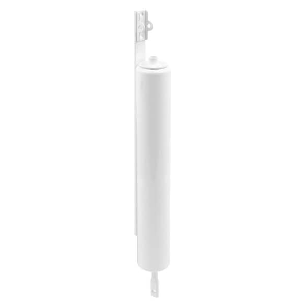 Storm and Screen Door Closer Heavy Duty Torsion Bar with Jamb Bracket Set, White (Single Pack)