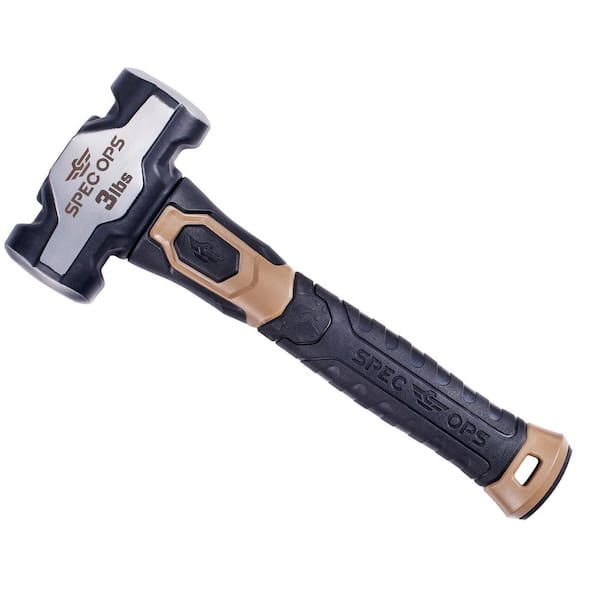 Drilling Hammer, 3 lbs. with Fiberglass Handle and Soft Mallet Face