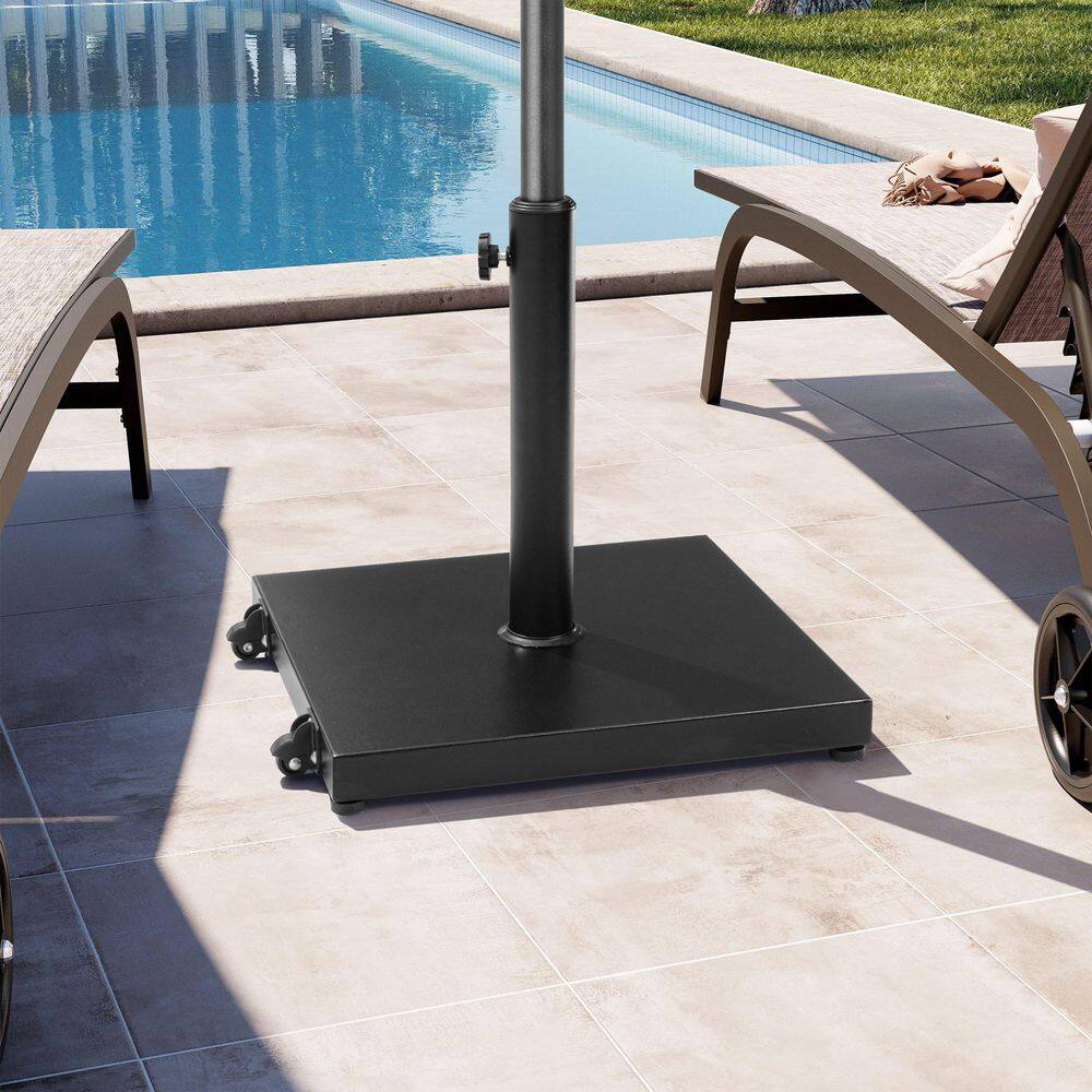 55 lbs. Concrete Patio Umbrella Base in Black with Wheels price history on PriceWatchPro