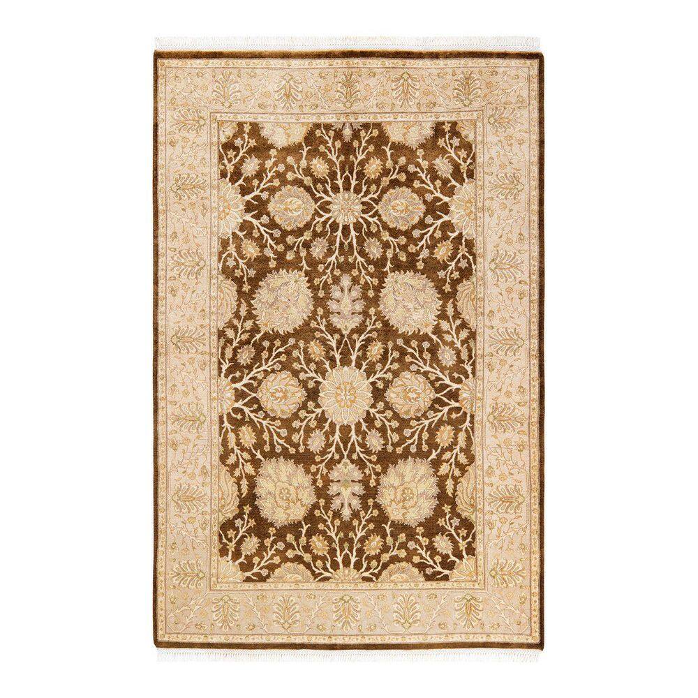 Mogul Traditional Brown 4 ft. 2 in. x 6 ft. 3 in. Oriental Area Rug price history on PriceWatchPro