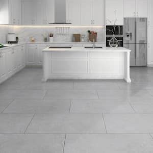 Glenbarr Concrete 22 MIL x 18.5 in. W x 37 in. L Waterproof Click Lock Luxury Vinyl Tile Flooring (457.2 sq. ft./pallet)