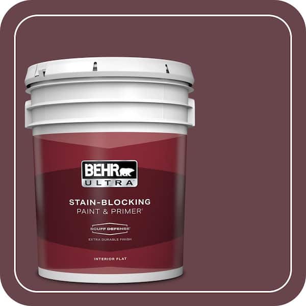 BEHR ULTRA 5 gal. #PMD-63 Estate Vineyard Extra Durable Flat Interior Paint & Primer