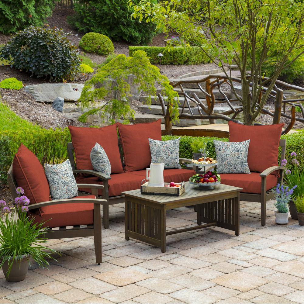 Pistachio Botanical Outdoor Square Toss Pillow Set