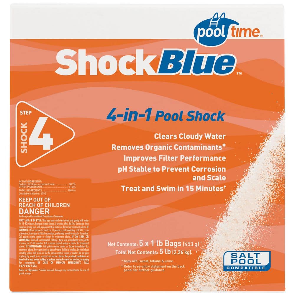 Pool Time 5 lbs. Shock Blue Pool Shock 36501PTM The Home Depot