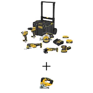 20V MAX ToughSystem Lithium-Ion 6-Tool Cordless Combo Kit and 20V MAX XR Cordless Brushless Jigsaw