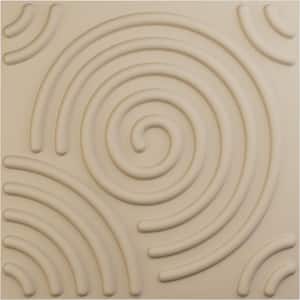 19-5/8-in W x 19-5/8-in H Spiral EnduraWall Decorative 3D Wall Panel Smokey Beige