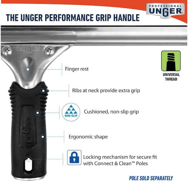 Unger Window Squeegee, Stainless Steel - Professional, 16 In