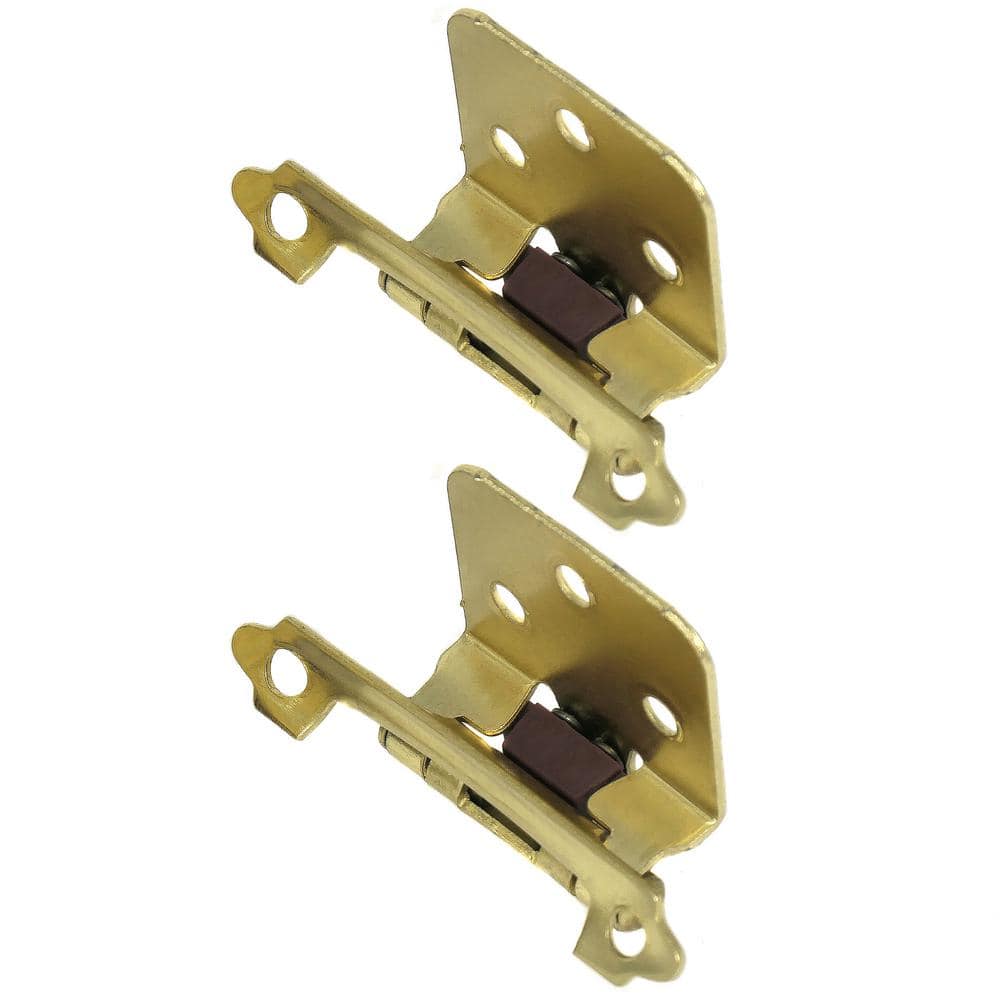 Polished Brass Semi Concealed Flush Cabinet Hinge