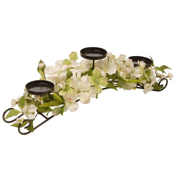 National Tree Company 26 in. Dogwood Candle Holder