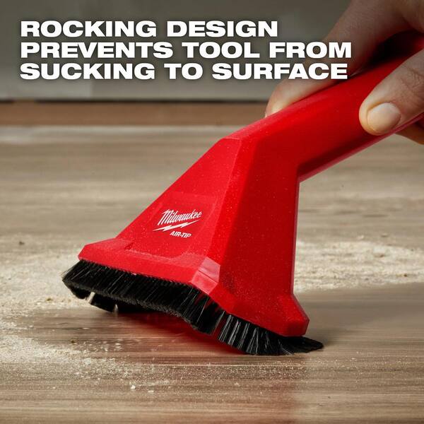 Milwaukee - AIR-TIP 1-1/4 in. - 2-1/2 in. Rocking Utility Nozzle Attachment With Brushes For Wet/Dry Shop Vacuums (1-Piece)