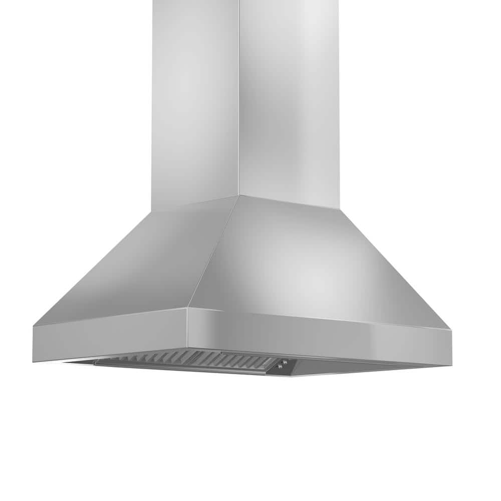 ZLINE Kitchen and Bath 36 in. 500 CFM Ducted Island Mount Range Hood in Outdoor Approved Stainless Steel, 304-grade Stainless Steel