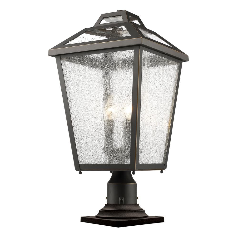 Bayland 22 .5 in 3 Light Oil Bronze Aluminum Outdoor Hardwired Weather Resi