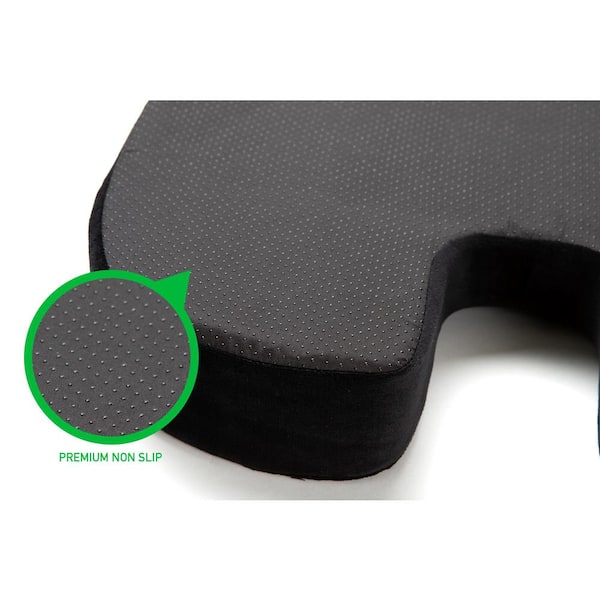 Mind Reader 18 in. Support Memory Foam Back Seat Cushion in Black