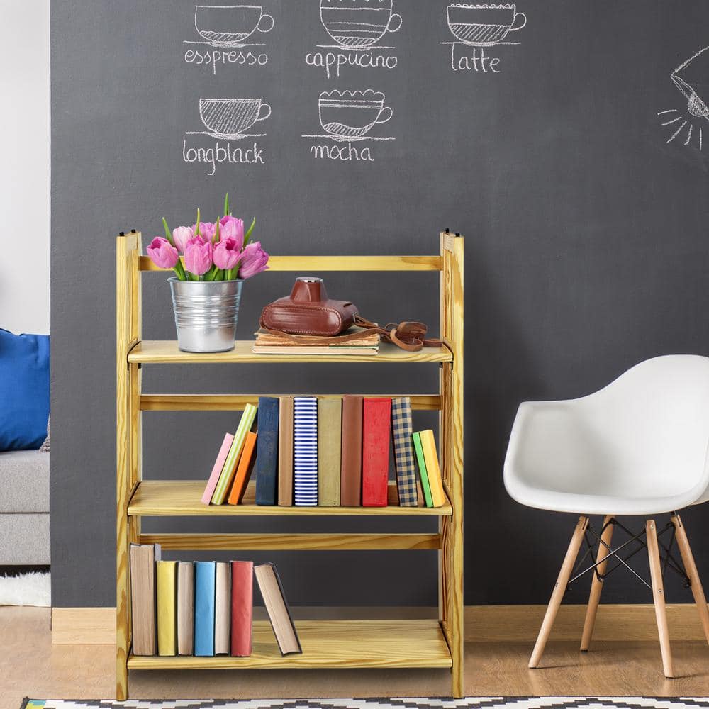 Mission Casual Natural Pine 3-Tier Stackable Bookcase