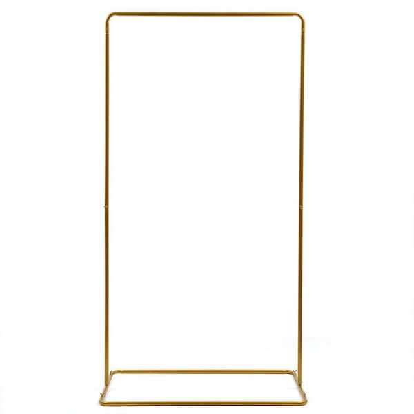 Freestanding Wedding & Event Arch, Gold Metal Rectangle Frame