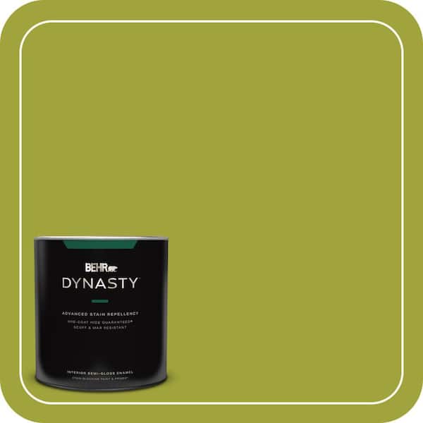 BEHR DYNASTY 1 qt. #S-H-400 Rolling Hills Semi-Gloss Enamel Interior Stain-Blocking Paint and Primer