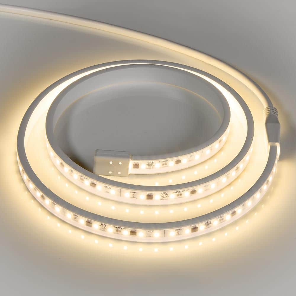 48" White LED Under Cabinet Strip Light, Hardwired