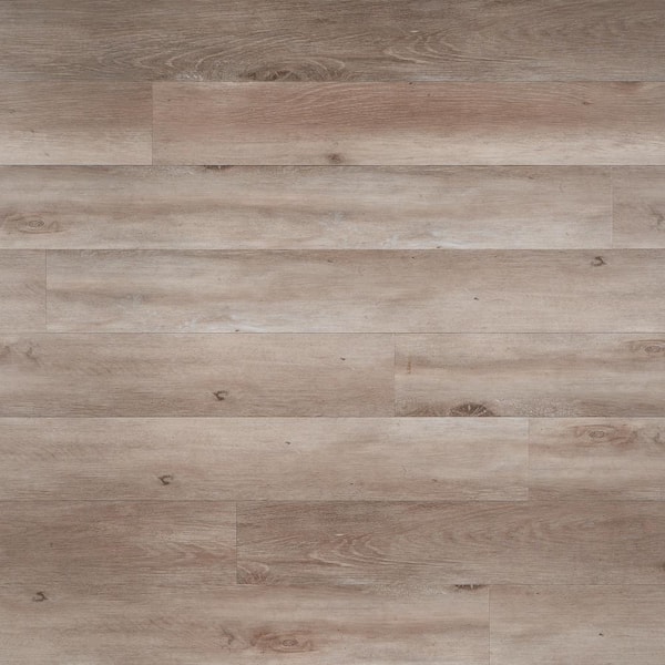 Ivy Hill Tile Take Home Sample - Oak Brindle Waterproof Rigid Core Click-Lock Luxury Vinyl Plank Flooring - 6 in. x 8 in.