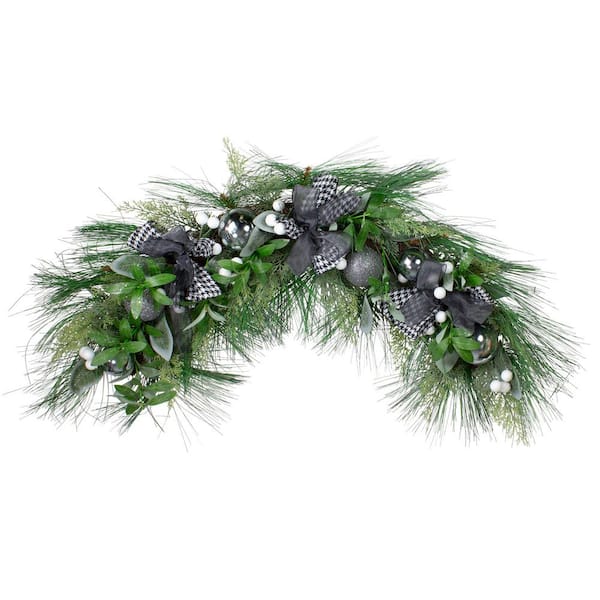 36in.-Unlit Real Touch Winter Foliage and Berries Artificial Christmas Swag