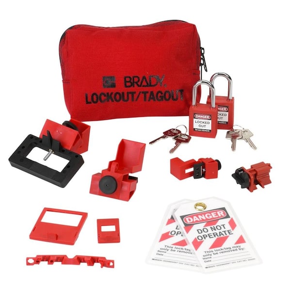Brady Breaker Lockout Sampler Pouch with Safety Padlocks and Tags