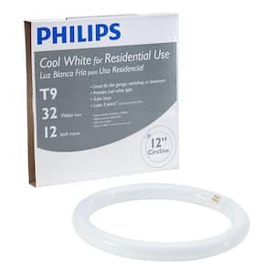 32-Watt 12 in. Linear T9 Fluorescent Tube Light Bulb Cool White (4100K) Circline (1-Pack)