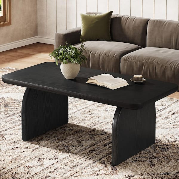 BYBLIGHT Allan 47 in. Black Mid-Century Modern Modern Rectangle