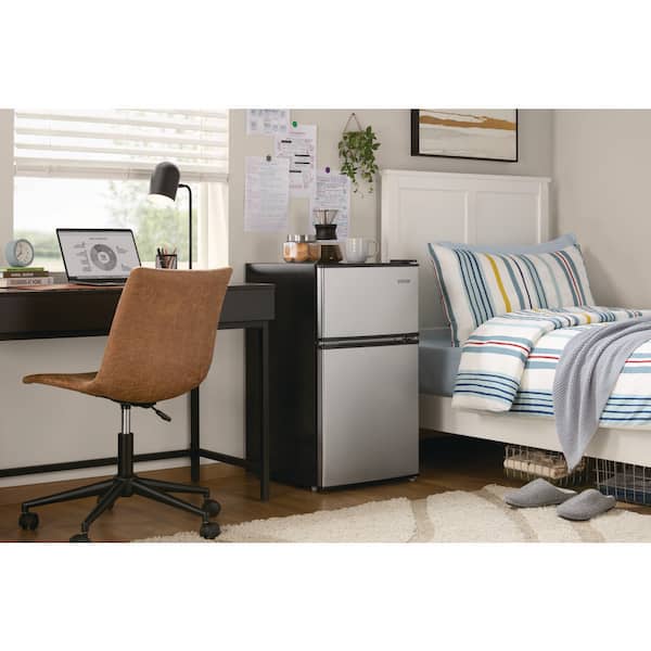 Vissani 3.2 cu. ft. Mini Refrigerator in Stainless Look with 2
