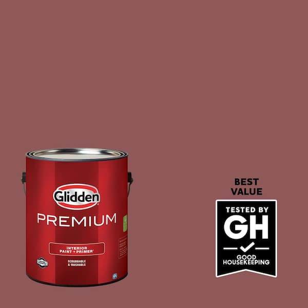 Glidden Premium 1 gal. Barn Door PPG1055-6 Flat Interior Latex Paint