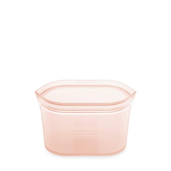 Zip Top 16 oz. Peach Reusable Silicone Small Dish Zippered Storage Container  Z-DSHS-07 - The Home Depot